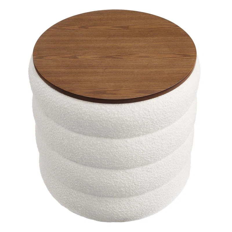 Modway Modway Mezzo 17.3" Wide Round Storage Ottoman