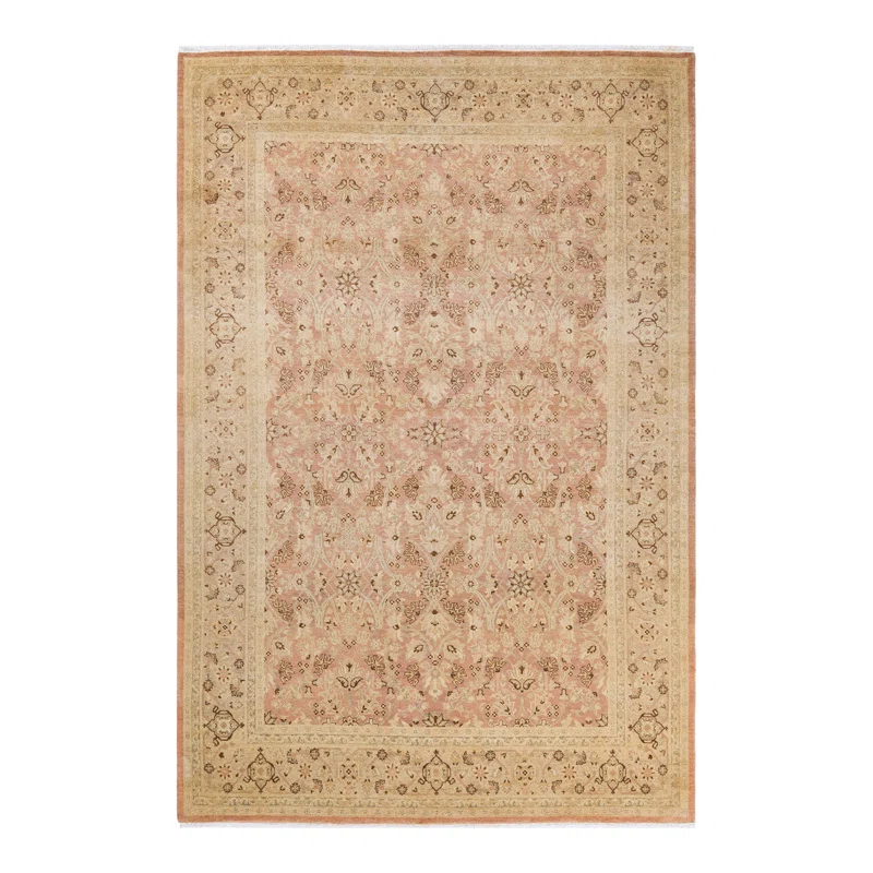 Isabelline Shentell One-of-a-Kind 6' 1" X 9' 3" 2000s Wool Area Rug in Beige