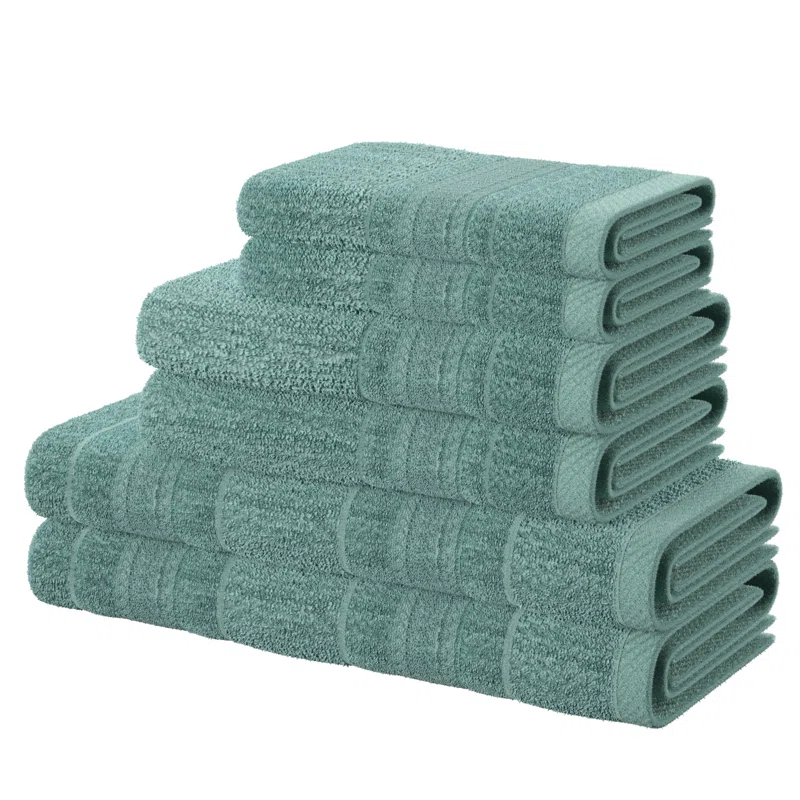 Madison Park Essentials Super Soft Cotton Quick Dry Bath Towel 6 Piece Set