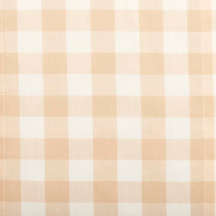 VHC Brands Annie Buffalo Check Plaid Cotton Tailored Window Valance & Reviews | Wayfair