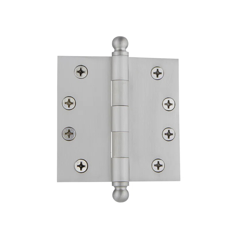 4" Ball Tip Heavy Duty Hinge with Square Corners