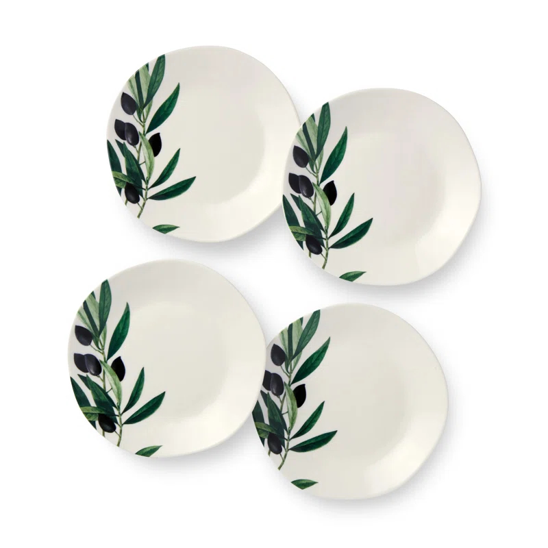 Certified International Olivia Set of 4 Canape Plate 6in