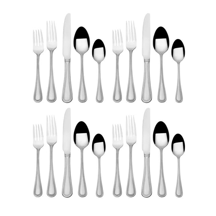 Wallace Continental Bead 20-Pc Flatware Set, Service For 4