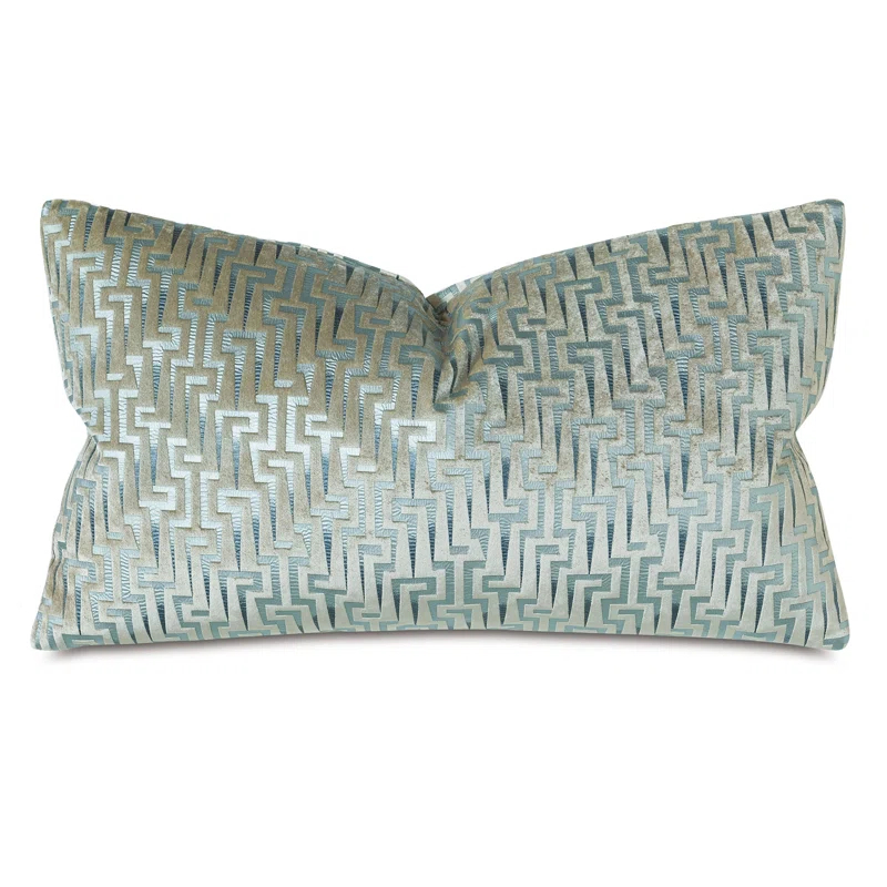 Eastern Accents Geometric Cotton Blend Reversible Throw Pillow
