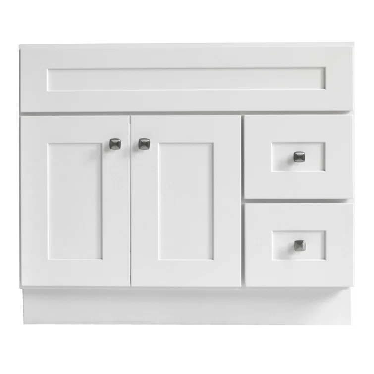Design House Brookings 36 Inch Bathroom Vanity, Ready to Assemble, Solid Wood, Sherwin Williams – Design House, 587097