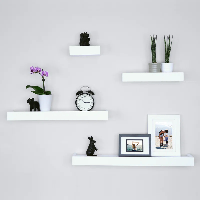 Ballucci Array 4 Piece Floating Wall Shelves Set