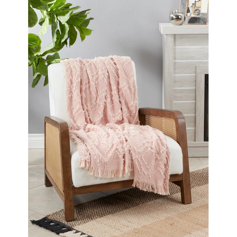 Saro Sevan Collection Hand Woven Throw Blanket