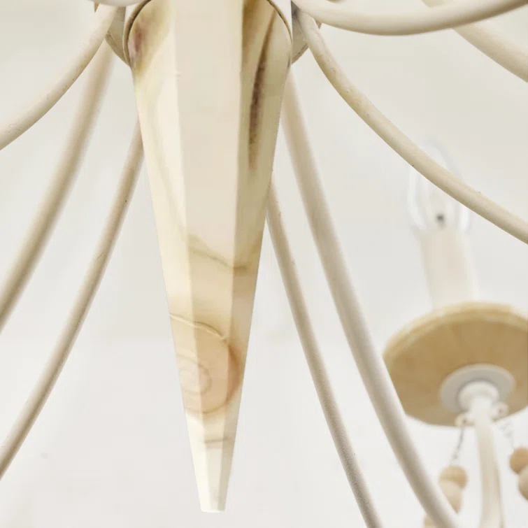 Varaluz Brentwood 6-Lt Chandelier - Country White