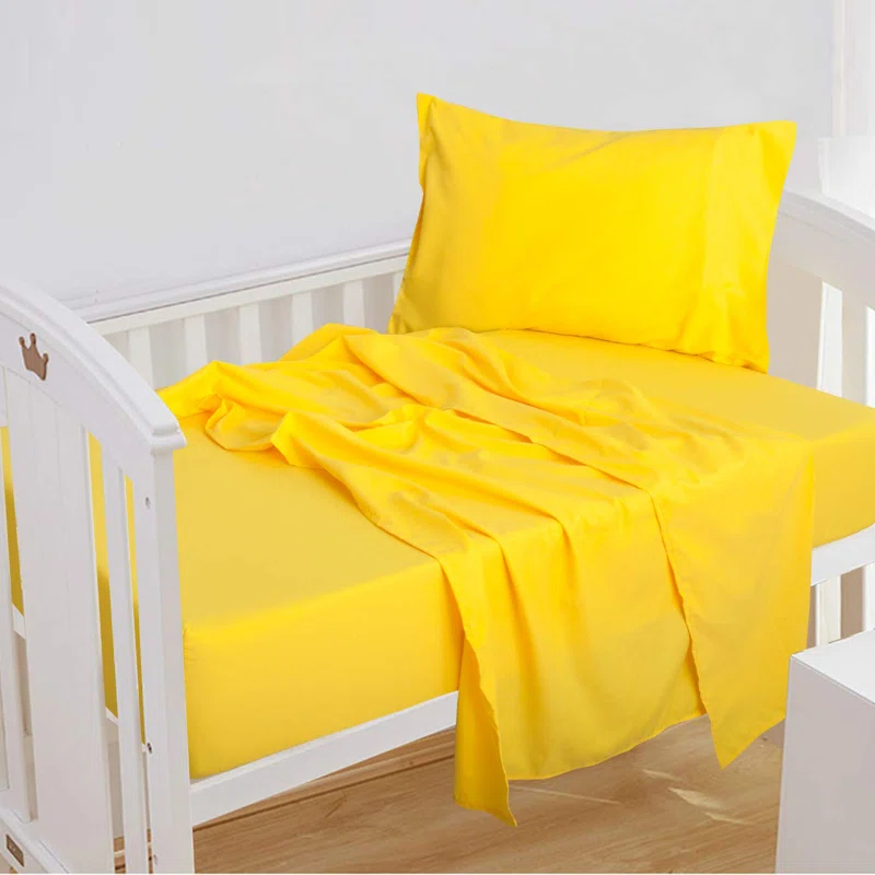 NTBAY 3 Piece Toddler Sheet Set, 1800 Brushed Microfiber Crib Sheet Set - NTBAY