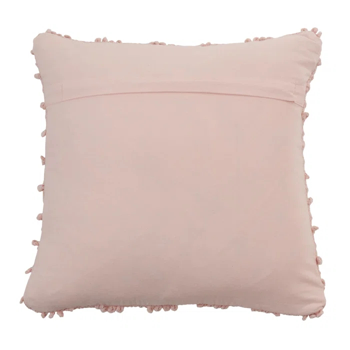 Saro Theo Collection Ruffled Cotton Throw Pillow