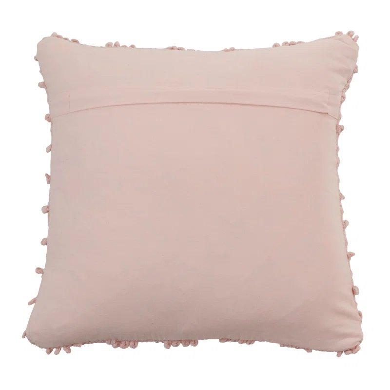 Saro Theo Collection Ruffled Cotton Throw Pillow