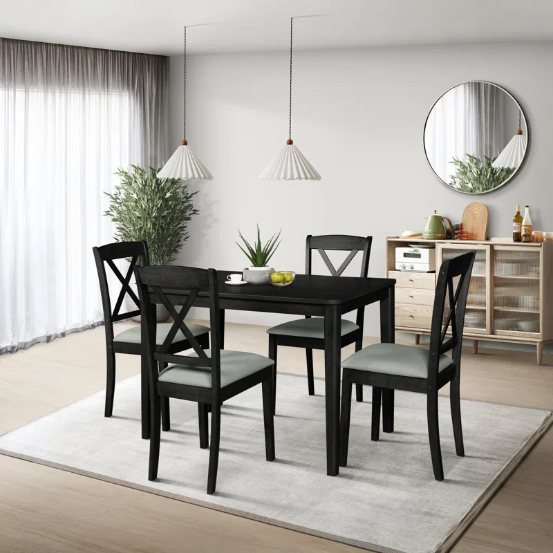 Home Design Inc. 5 Pieces Sudbury Dining Set
