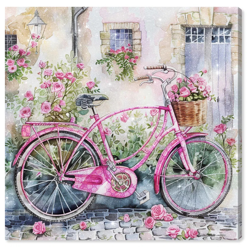 Art Remedy Glam Bike Chic Farmhouse Wall Art by Art Remedy