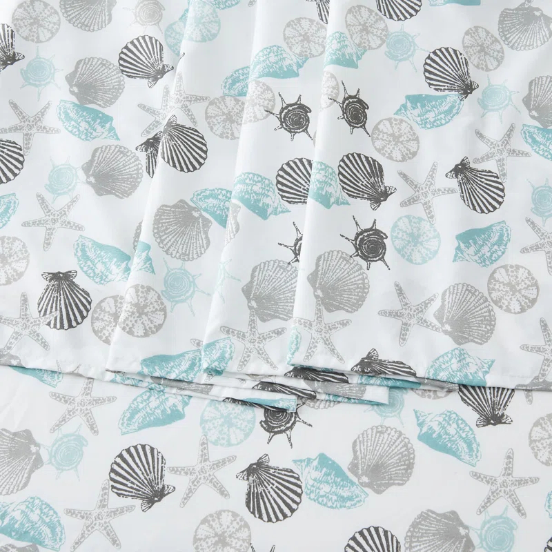 Ultra Soft Coastal Printed Microfiber Sheet Set