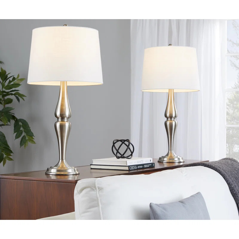 Darby Home Co Sawyer 30" Metal Table Lamp - Set of 2 (Set of 2)