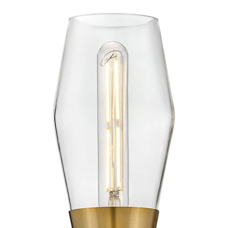 Lark Livie 2-Light Tall Angular Wall Sconce with On/Off Button