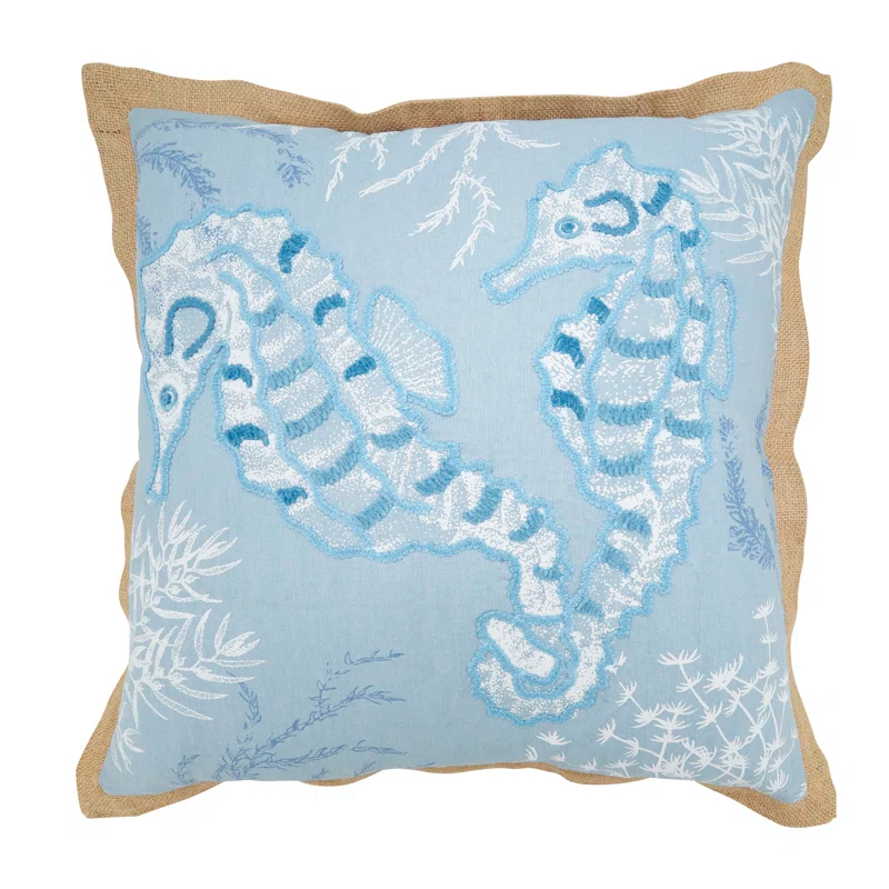 Saro Ballast Collection Cotton Throw Pillow