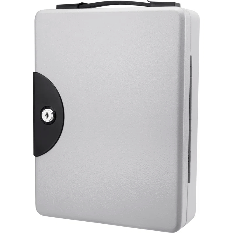Barska 50 KEY LOCK BOX GREY W/CARRYING HANDLE