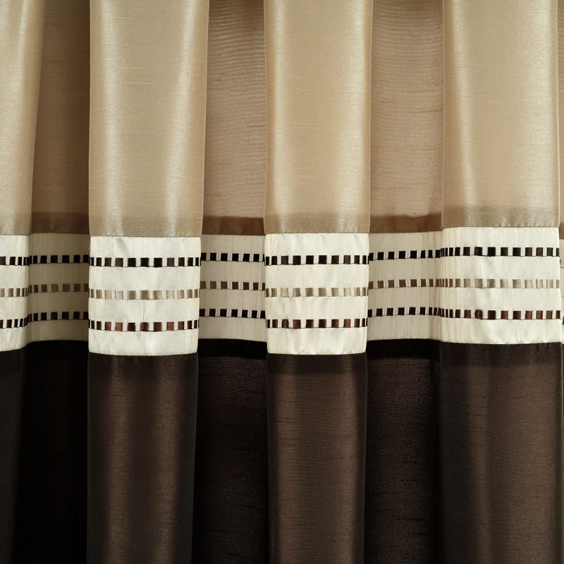 Lush Decor Terra Semi-Sheer Rod Pocket Curtain Panels (Set of 2)