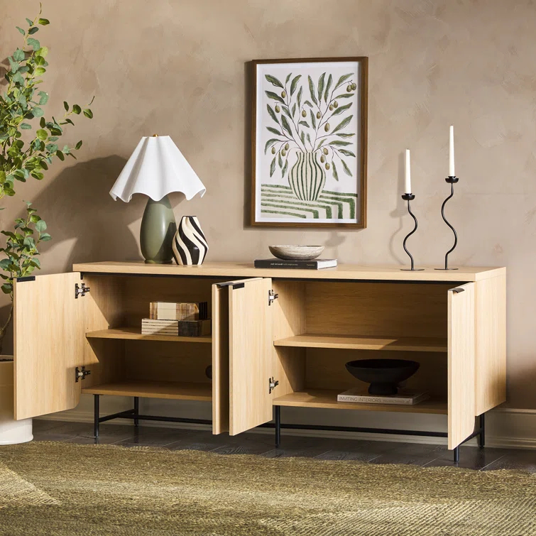 Willa Arlo™ Interiors Ludlow Reeded 4-Door Sideboard