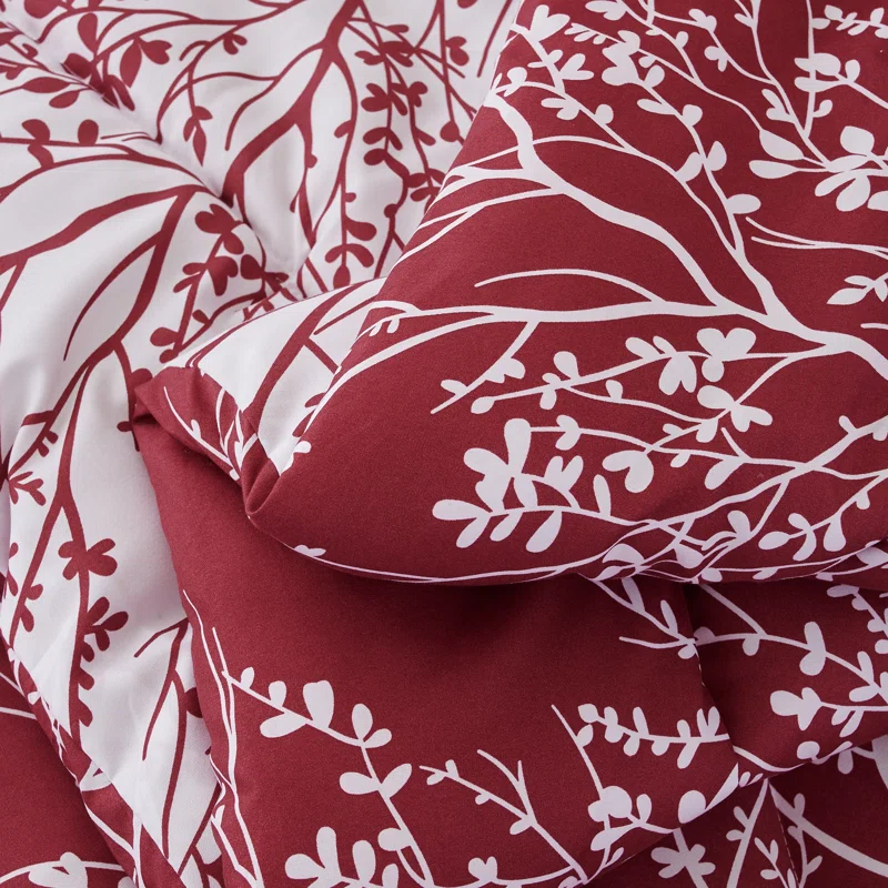 Spirit Linen 6-Piece Foliage Reversible Comforter Set