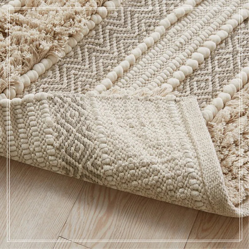 Ink+Ivy, JLA Home 22"x58" Asher Woven Textured Striped Bath Rug Natural : Microfiber, Machine Washable, Non-Slip Backing