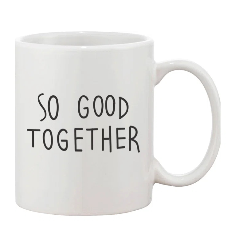 Mandujano 2 Piece We Look Good Together Couple Matching 11 oz. Mug Set