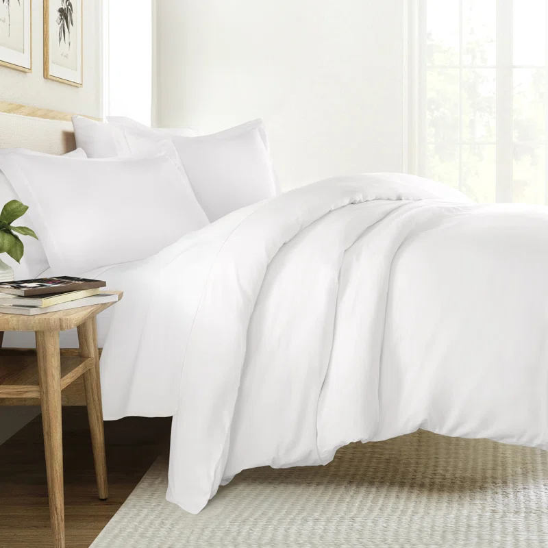 Becky Cameron Vintage Washed Long-Staple Sateen Cotton Duvet Cover Set