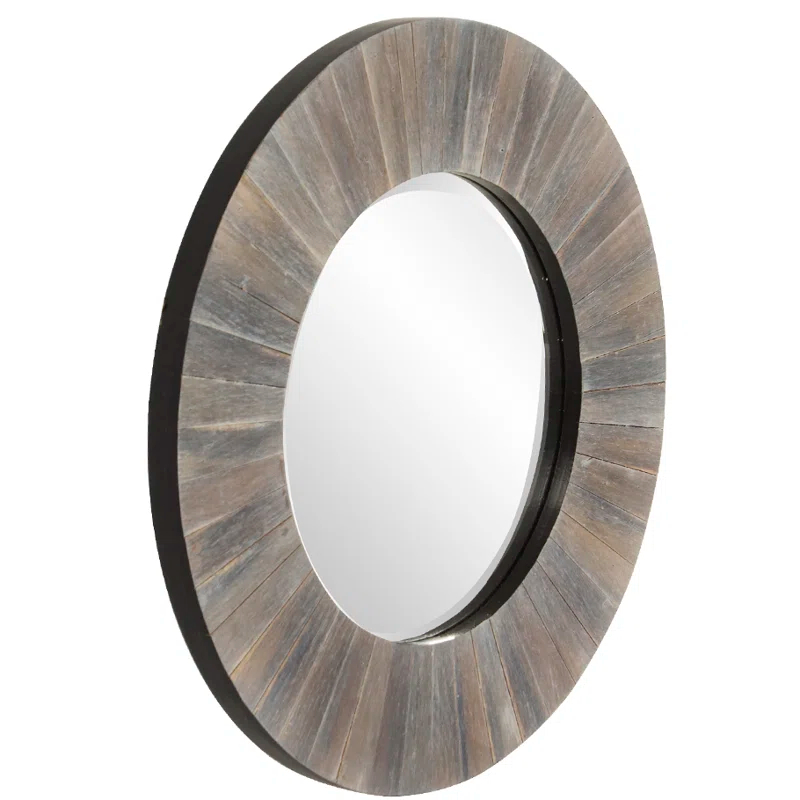 Highland Dunes Mourya Solid Wood Mirror