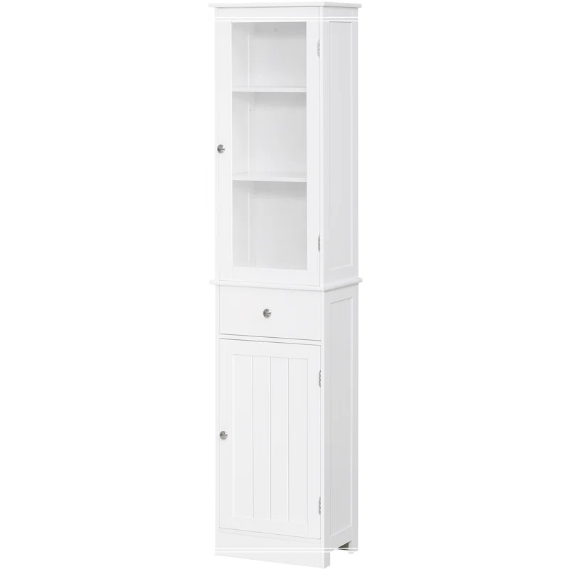 NRANTUM kleankin Slim Bathroom Storage Cabinet, Tall Bathroom Cabinet