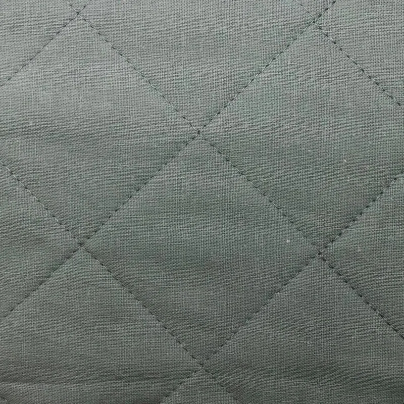 HiEnd Accents Diamond Linen Cotton Quilted Modern Rustic 12x16 inch Boudoir Pillow