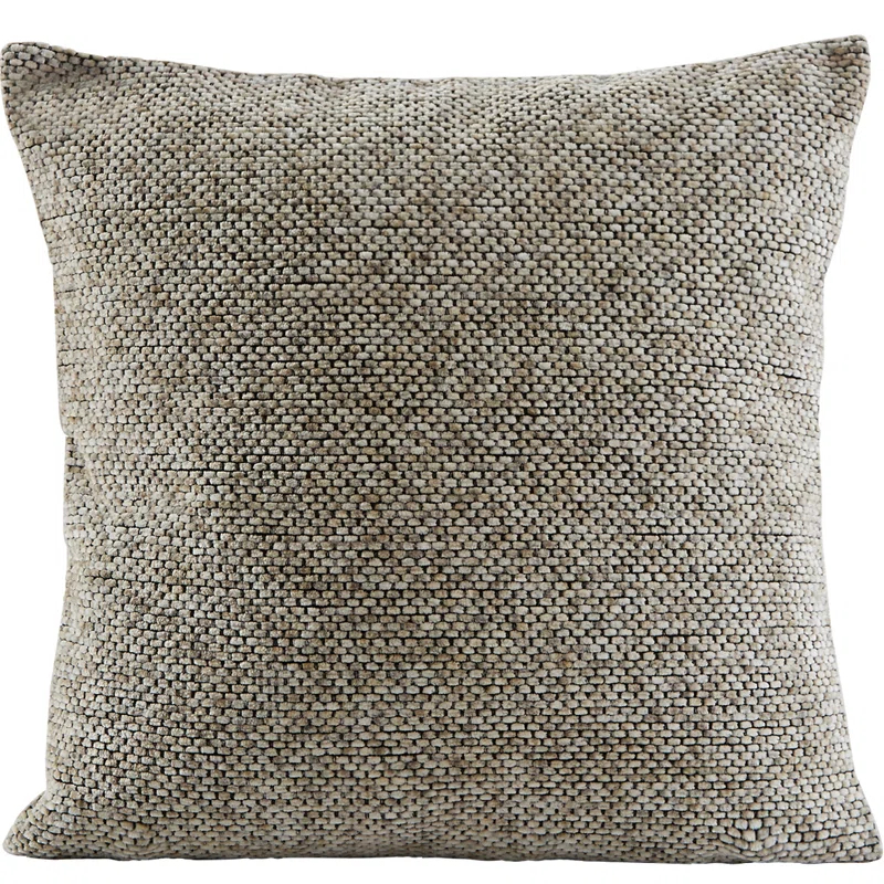 Violet Linen Chenille Classic Basketweave Pattern Pillow Cover