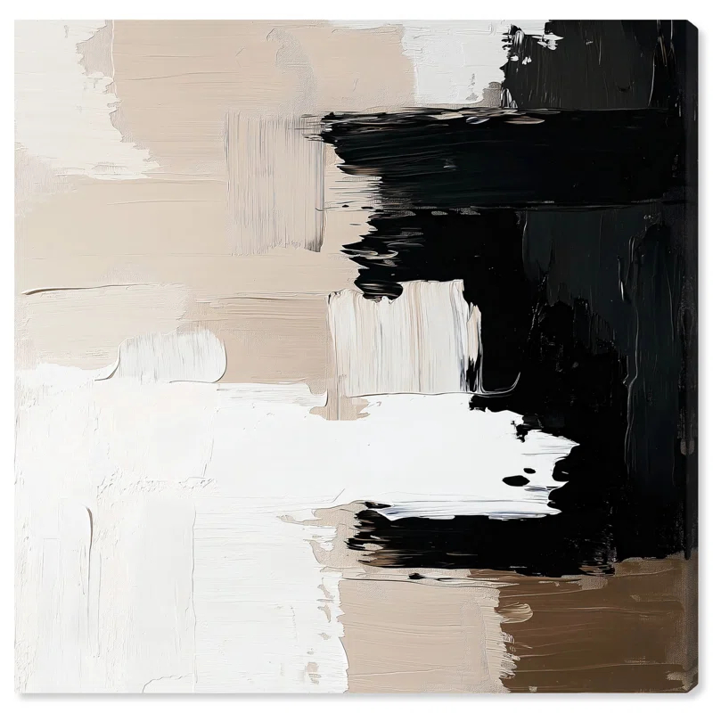 Art Remedy Neutral Ground Canvas Gemstone Abstract Art by Art Remedy