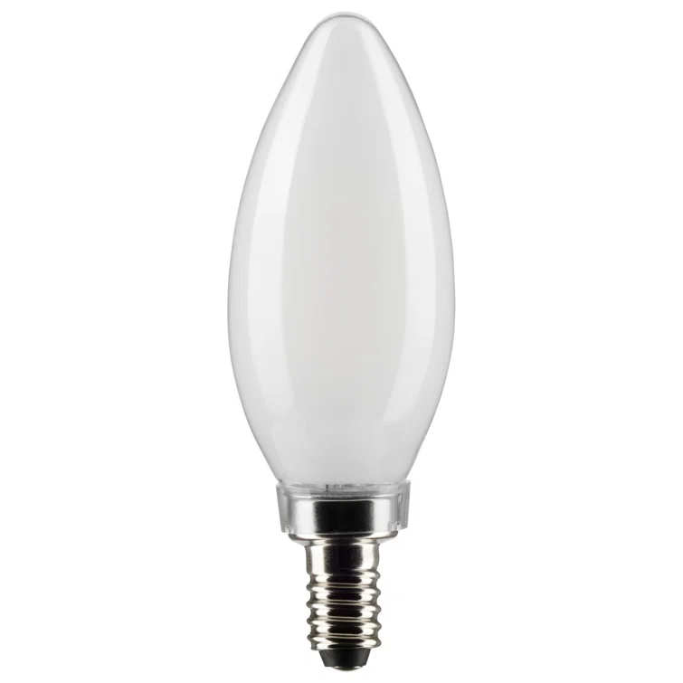 Satco Lighting 5.5 Watt Dimmable B11 Candelabra (E12) LED Bulb - 500 Lumens, And 90CRI S21279