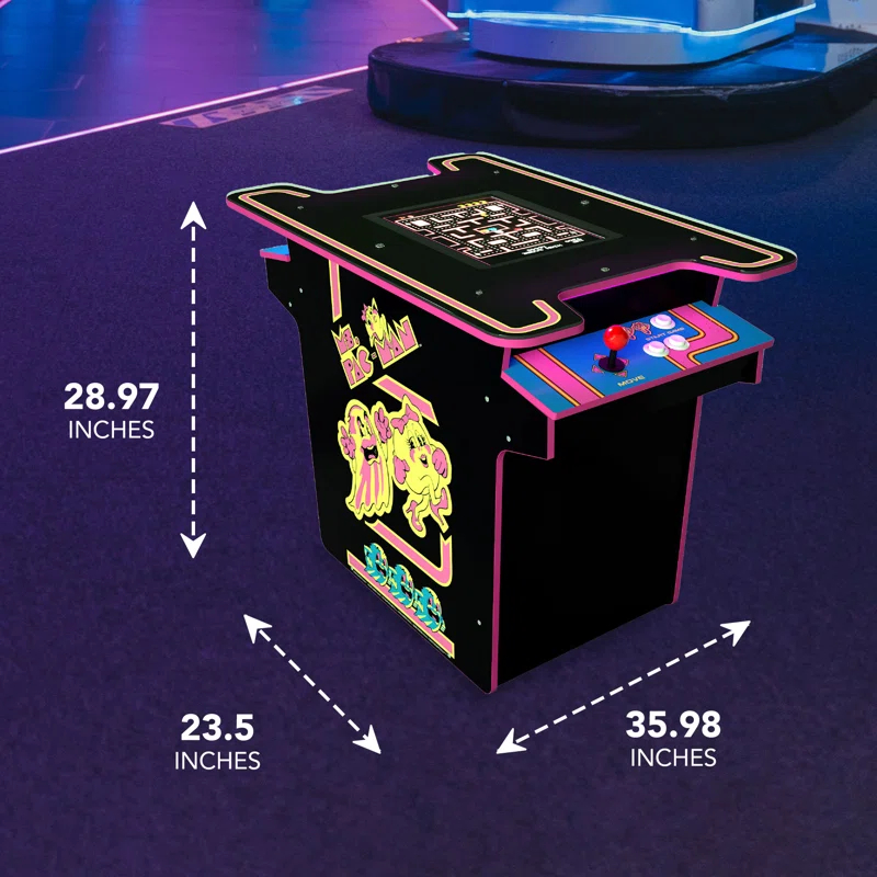 Arcade 1Up Arcade1Up Ms. Pac-Man 40th Anniversary Head-to-Head Black Series Edition Table