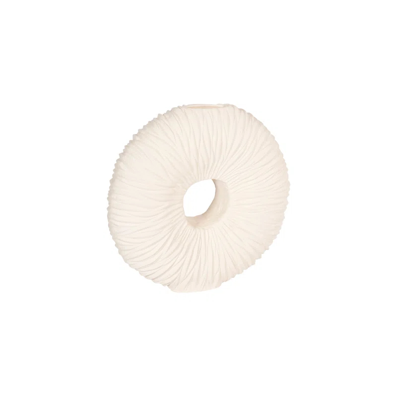 Phillips Collection Waves Off White 28" Indoor / Outdoor Resin Floor Vase