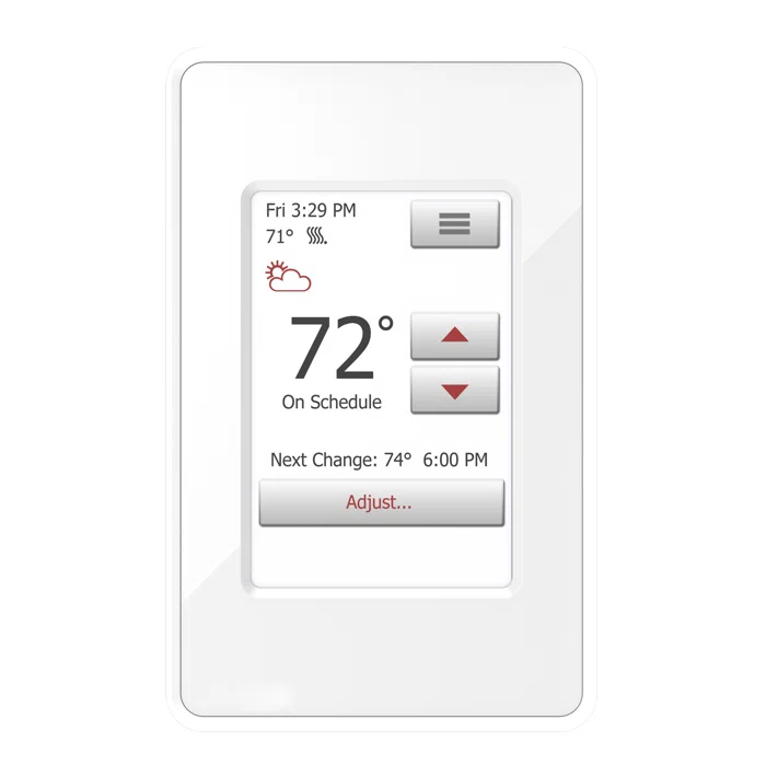 WarmlyYours WarmlyYours NSpiration Series Of Controls Smart Programmable Thermostat White