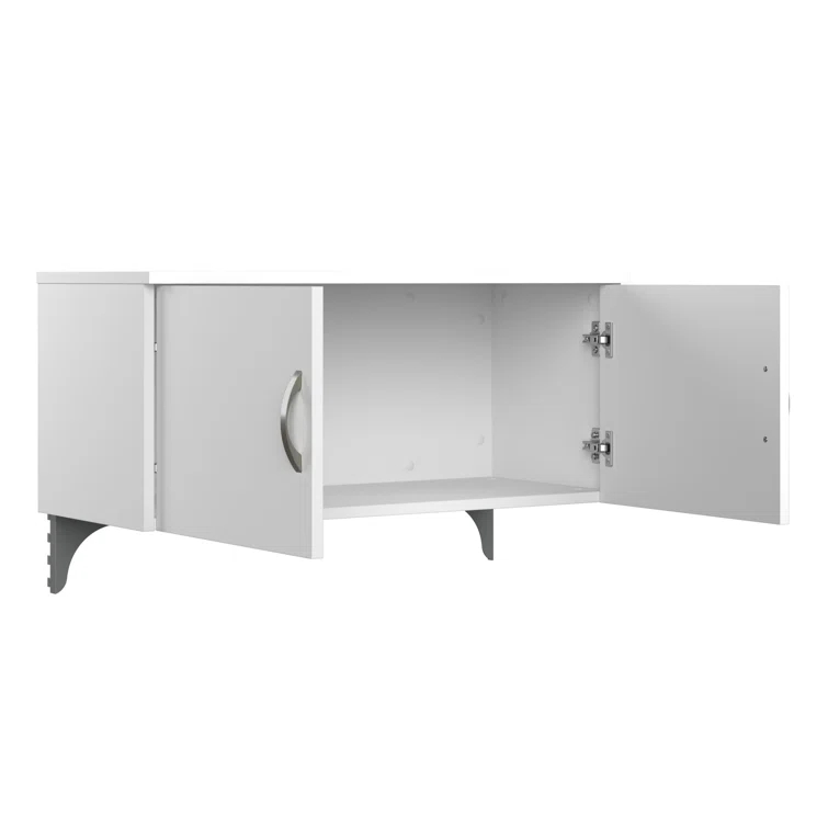 Bush Business Furniture Easy Office Rectangle 1 Person Benching Workstation with Cable Management
