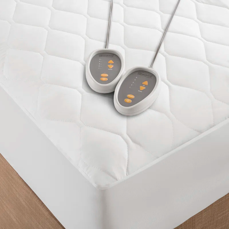 Beautyrest Cotton Blend Heated Mattress Pad