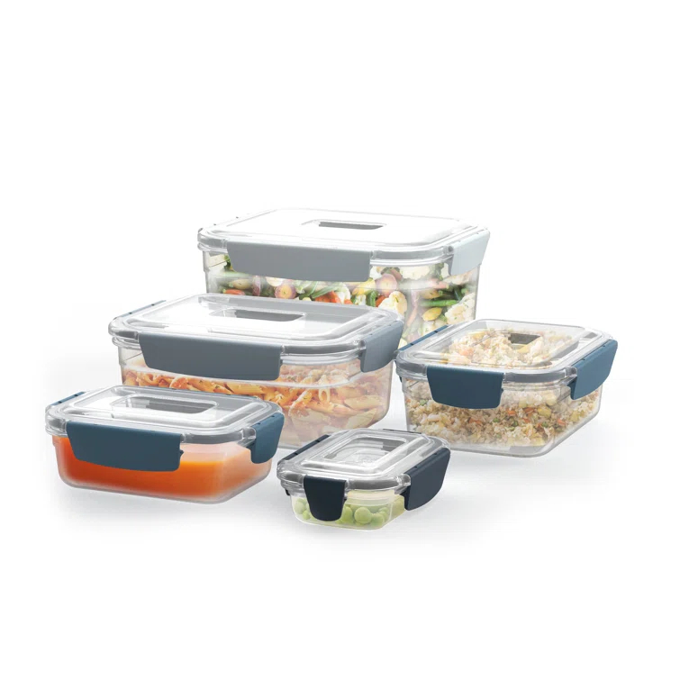 Joseph Joseph Joseph Joseph Nest Lock 10-Piece Food Storage Container Set, BPA Free