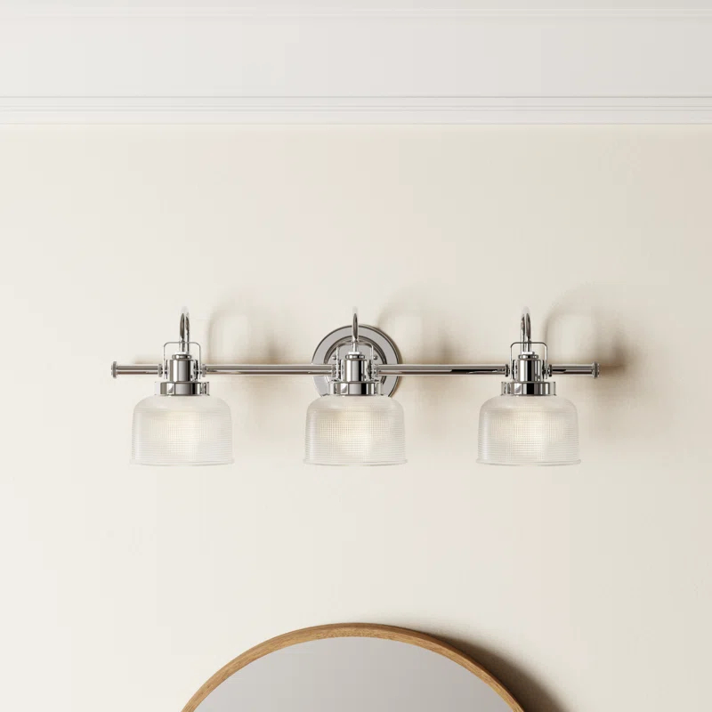 Rosser 3 Light Transparent Dimmable Vanity Light