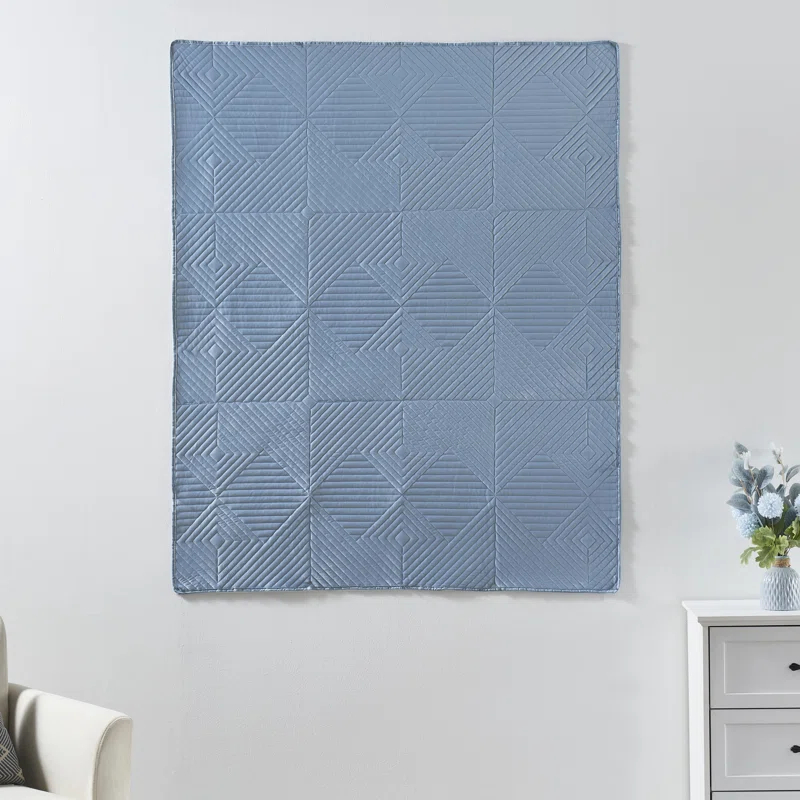 Greenland Home Fashions Riviera Velvet Quilted Throw