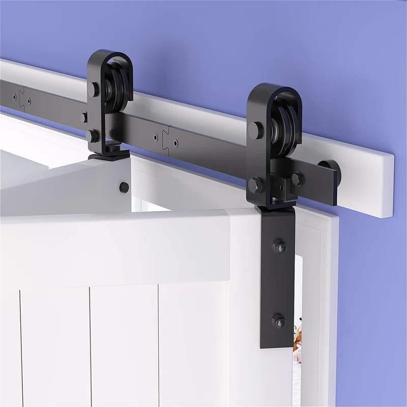 MAXAYA 36" Bifold Barn Door Hardware Kit - Space Saving Folding ...