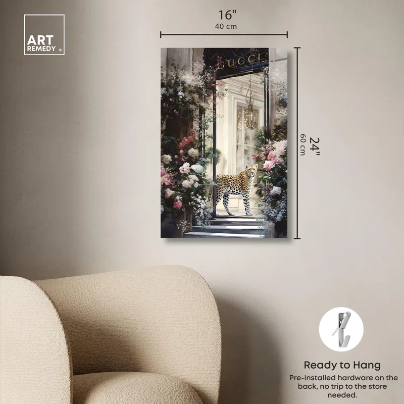 Art Remedy Flower Storefront Canvas Fashion Designer Wall Art by Art Remedy