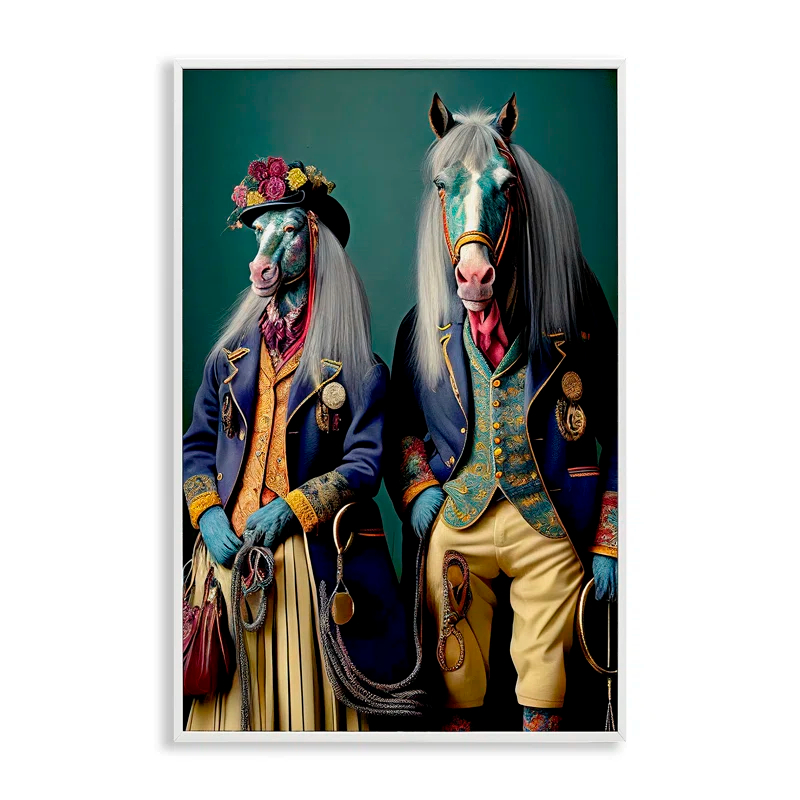Stupell Industries Old Fashioned Horses Giclee Art by Sasha