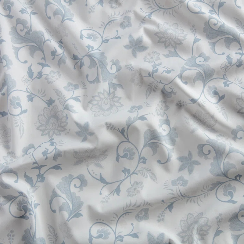 Chanasya Elegant Ultra Soft Floral Microfiber Percale Sheet Set
