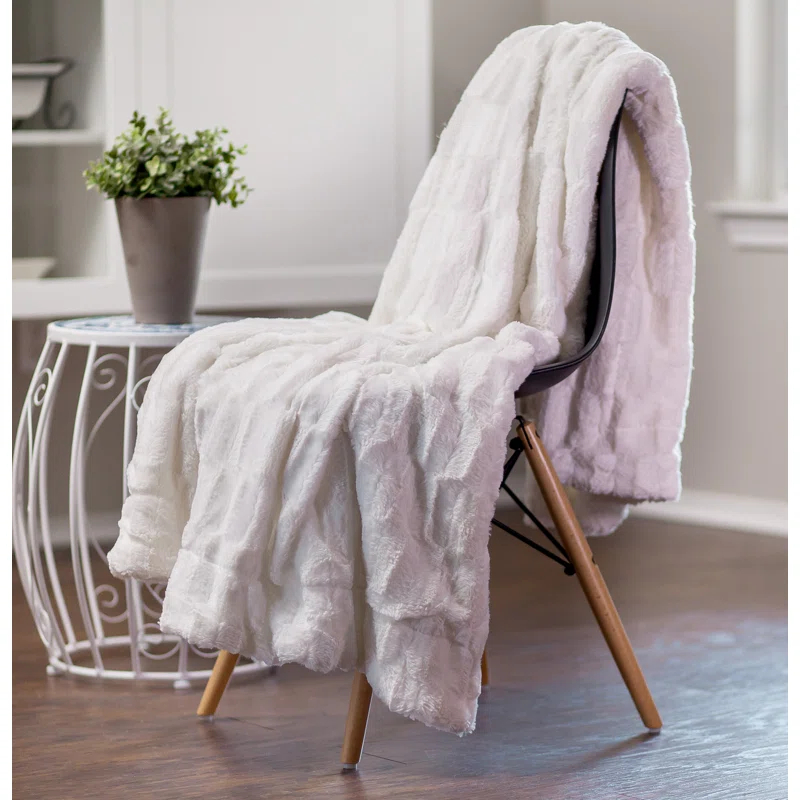 Chanasya Faux Fur Throw