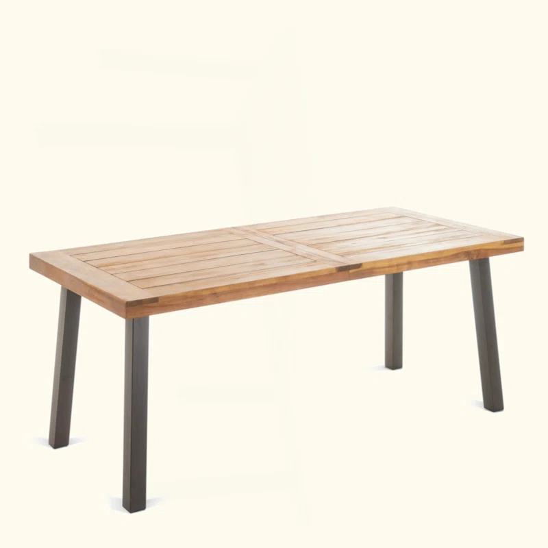 17 Stories Chic Industrial-Style Dining Table For Stylish Spaces And Gatherings