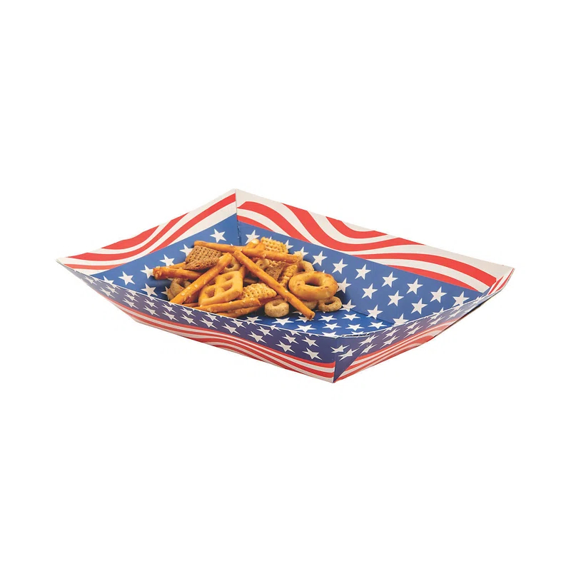 Oriental Trading Company Disposable Paper Independence Day Serving Tray