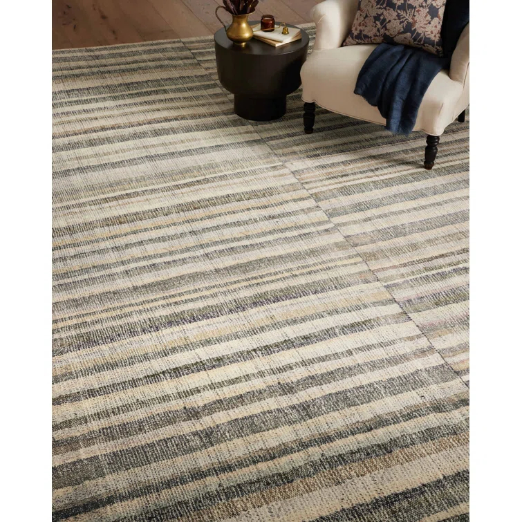Humphrey Rug by Chris Loves Julia x Loloi - Natural and Moss / 5' x 7'